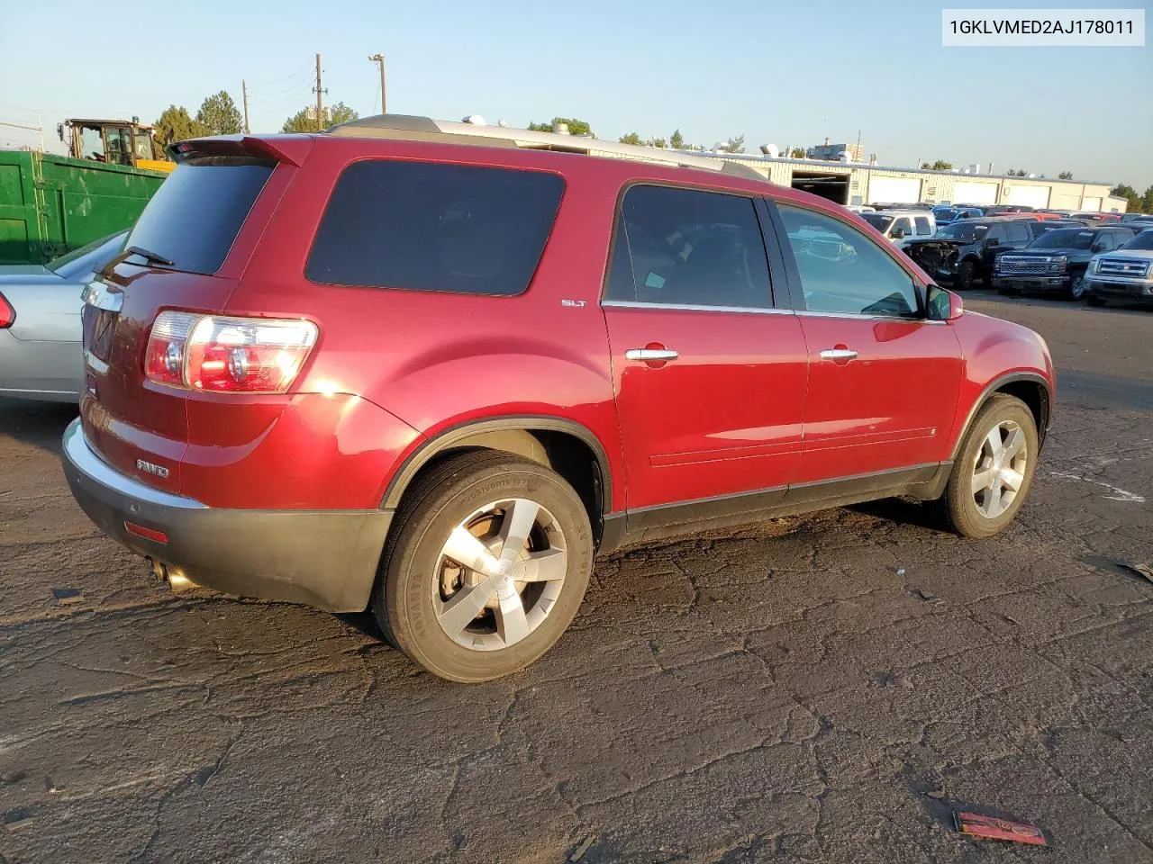 1GKLVMED2AJ178011 2010 GMC Acadia Slt-1