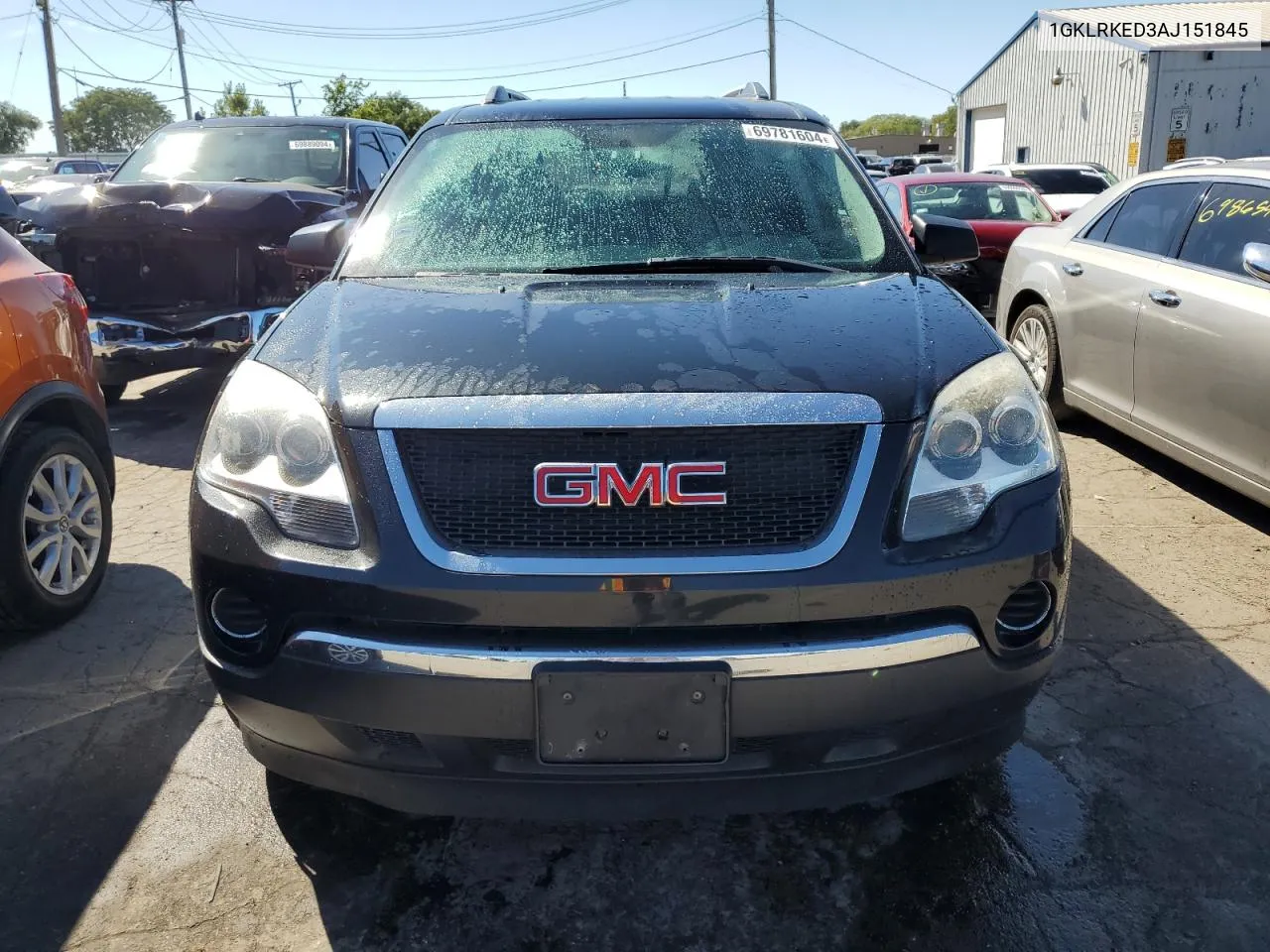 2010 GMC Acadia Sl VIN: 1GKLRKED3AJ151845 Lot: 69781604