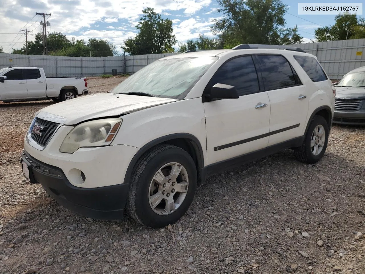 2010 GMC Acadia Sl VIN: 1GKLRKED3AJ152767 Lot: 70190164