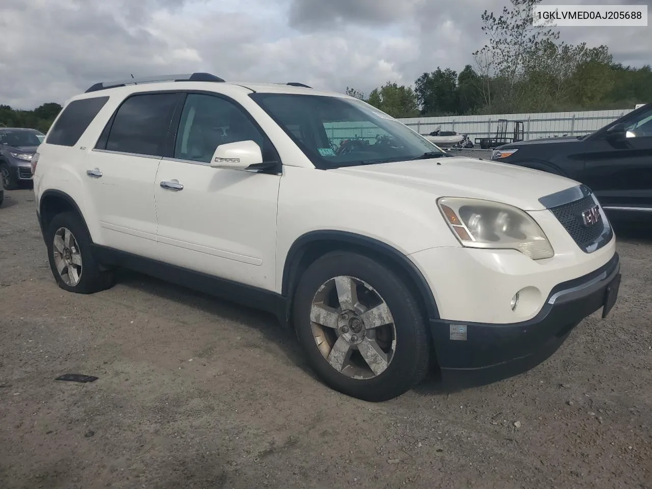 2010 GMC Acadia Slt-1 VIN: 1GKLVMED0AJ205688 Lot: 72212814