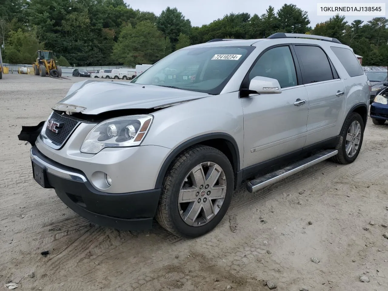 2010 GMC Acadia Slt-2 VIN: 1GKLRNED1AJ138545 Lot: 72410234