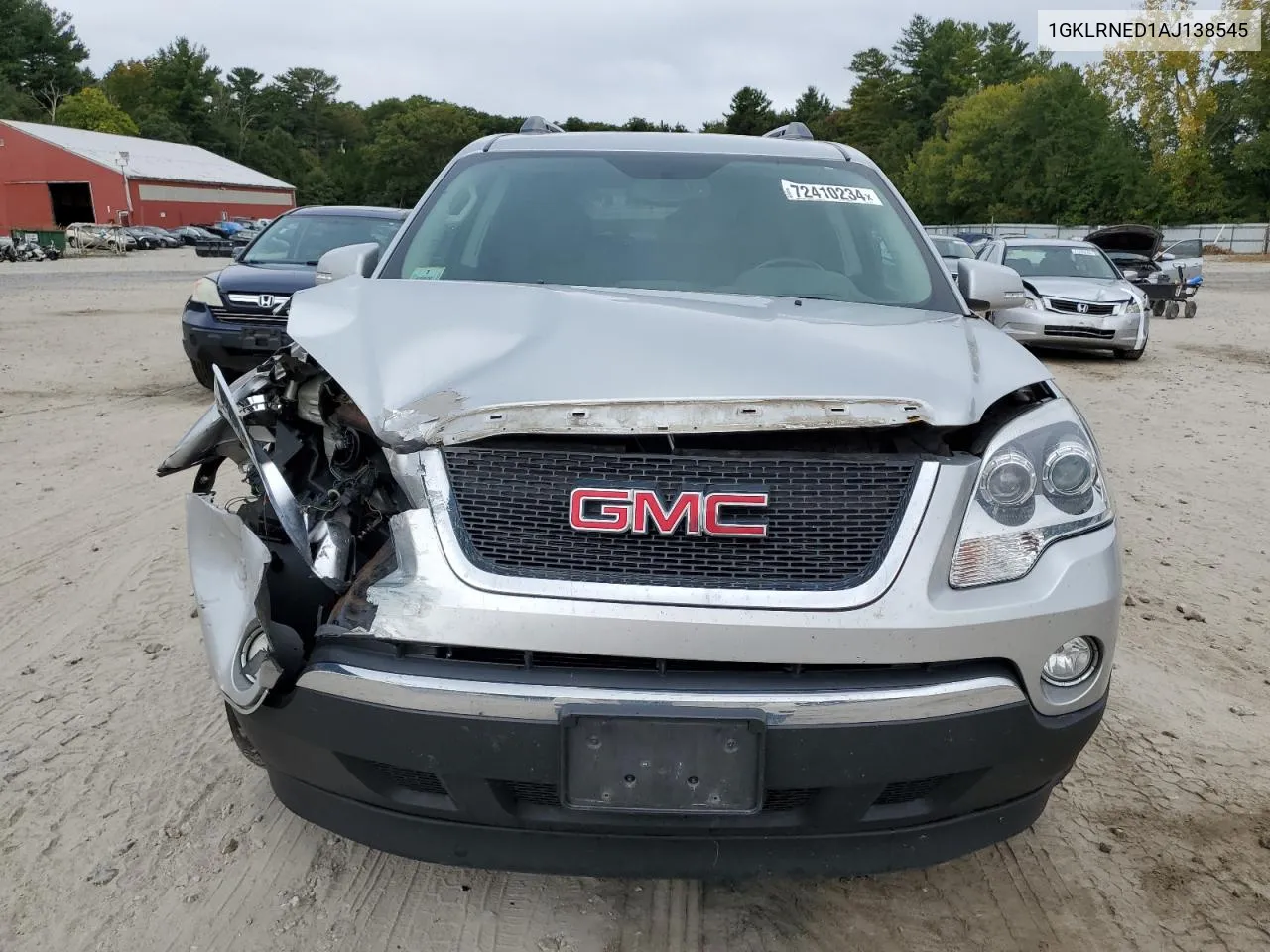 2010 GMC Acadia Slt-2 VIN: 1GKLRNED1AJ138545 Lot: 72410234