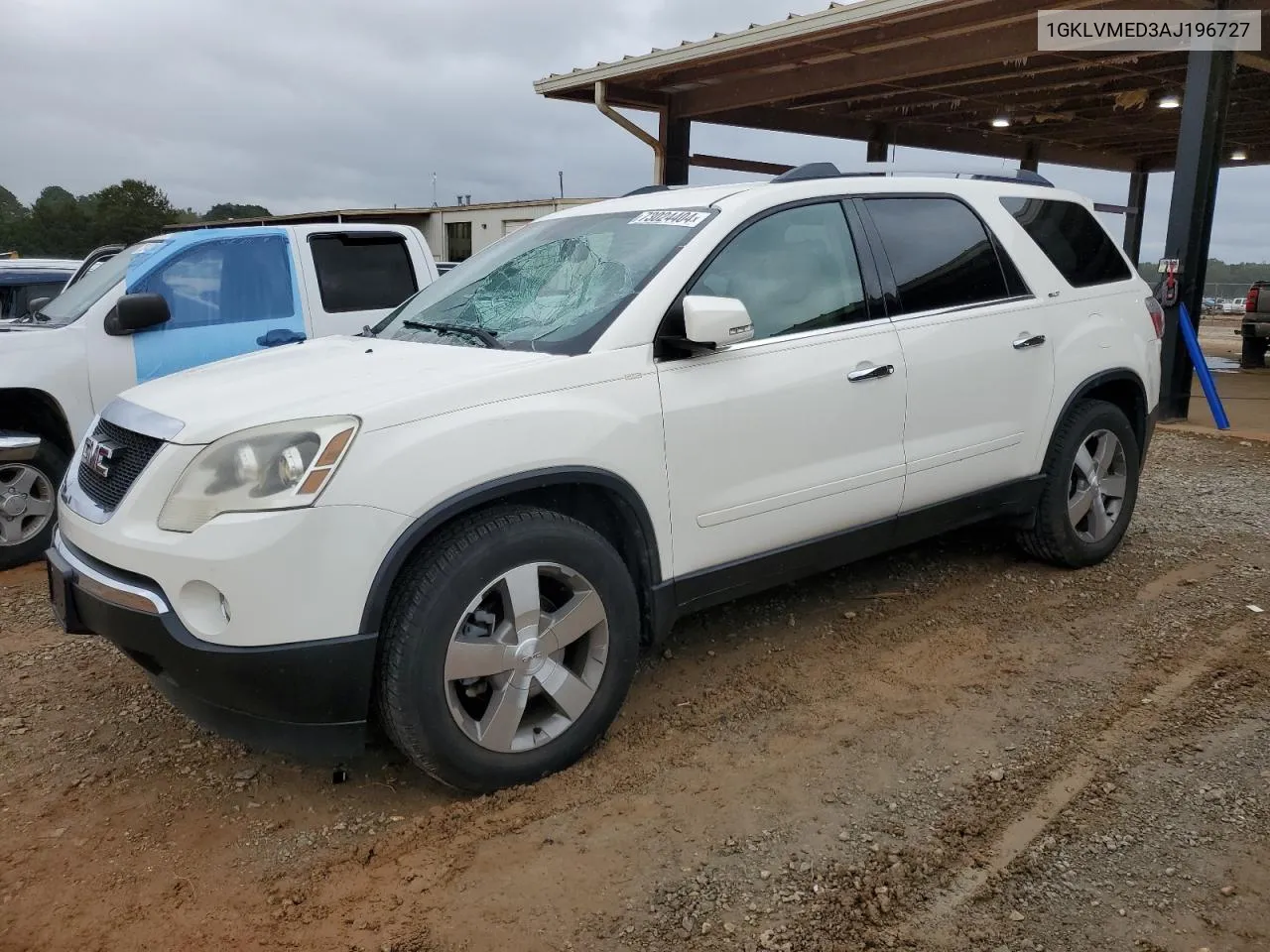 2010 GMC Acadia Slt-1 VIN: 1GKLVMED3AJ196727 Lot: 73024404