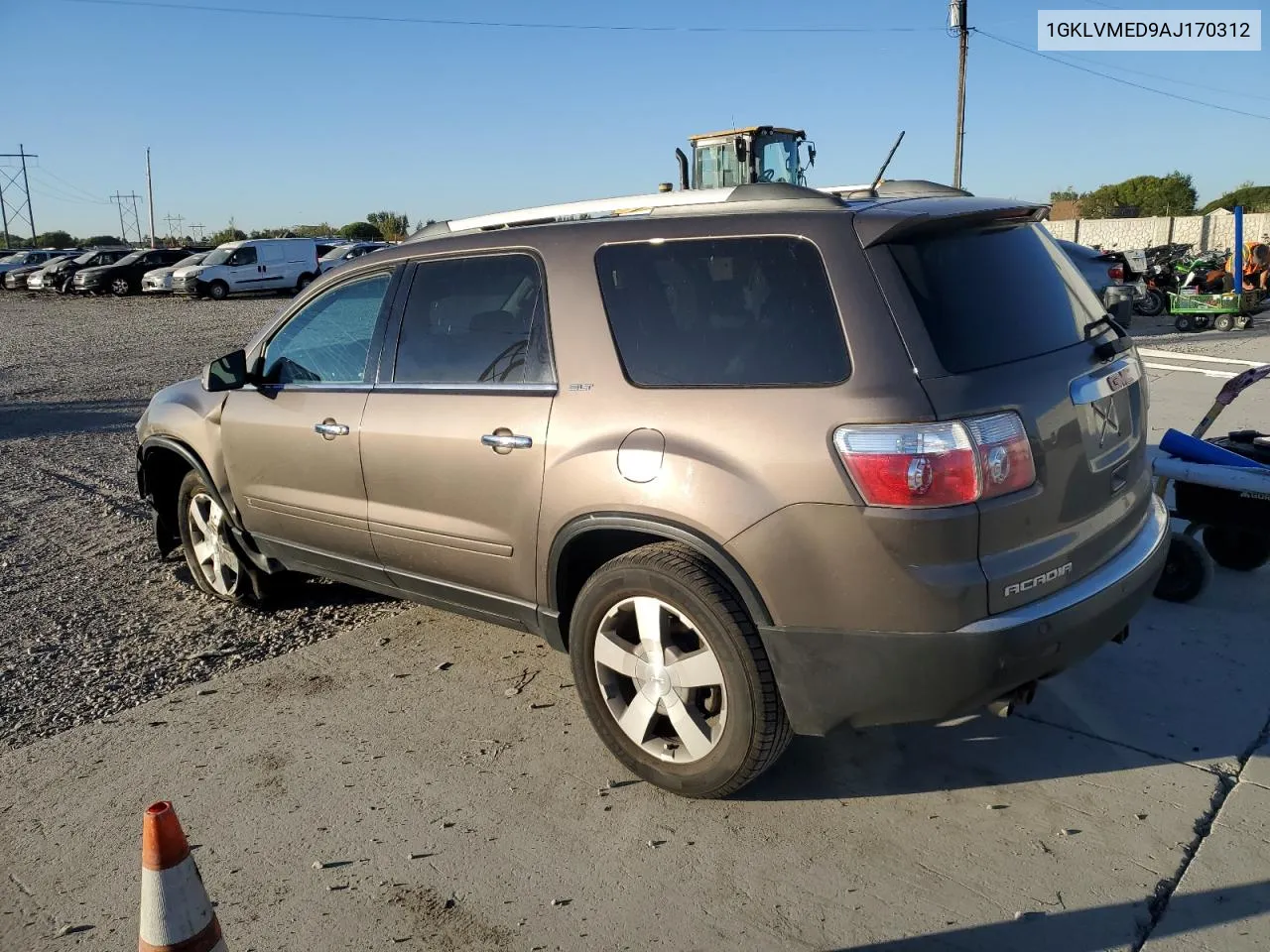 2010 GMC Acadia Slt-1 VIN: 1GKLVMED9AJ170312 Lot: 73845964