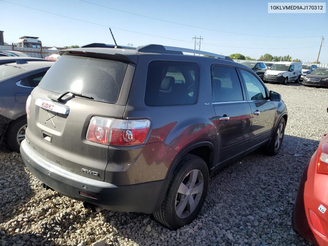 2010 GMC Acadia Slt-1 VIN: 1GKLVMED9AJ170312 Lot: 73845964