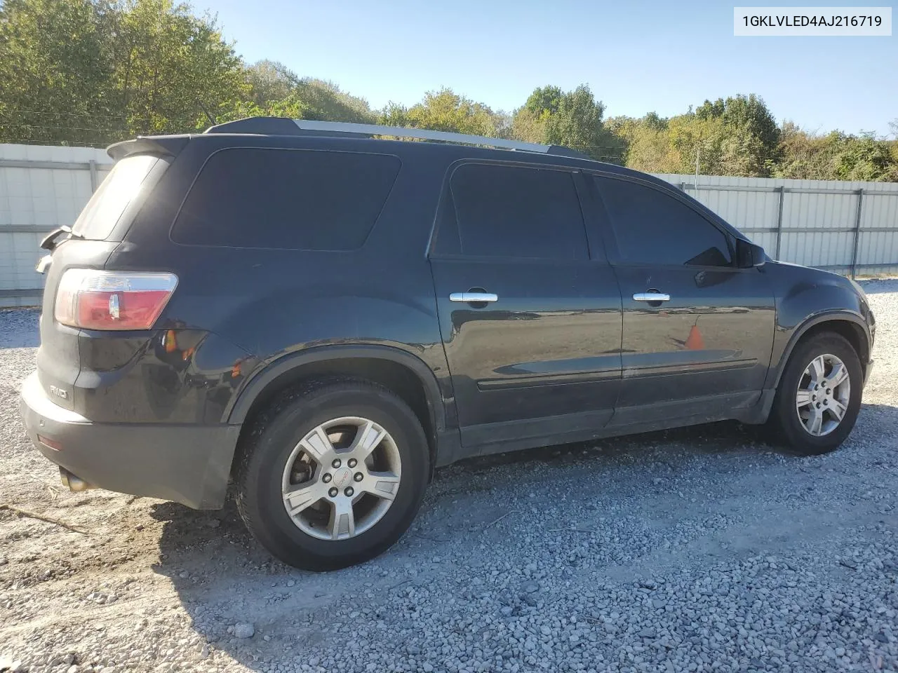 2010 GMC Acadia Sle VIN: 1GKLVLED4AJ216719 Lot: 74888154