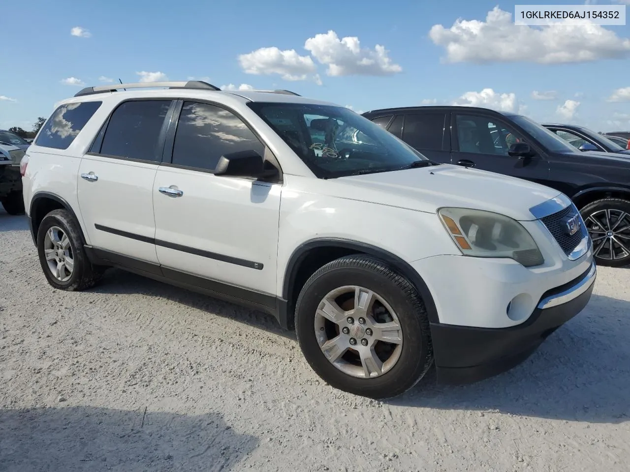 2010 GMC Acadia Sl VIN: 1GKLRKED6AJ154352 Lot: 75266484