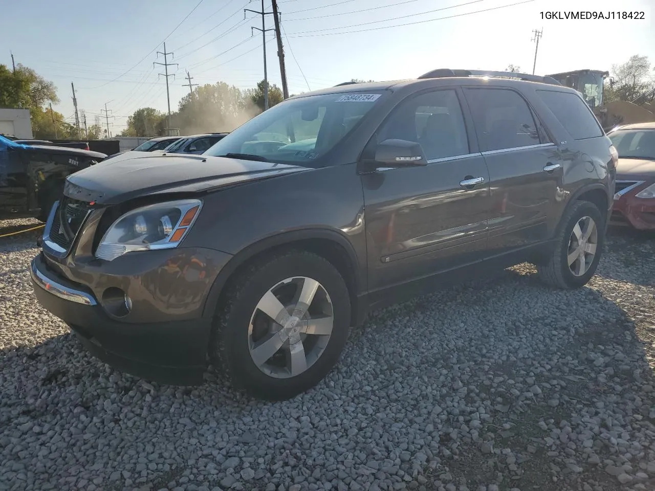 2010 GMC Acadia Slt-1 VIN: 1GKLVMED9AJ118422 Lot: 75848734