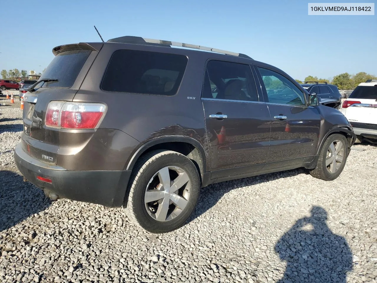 2010 GMC Acadia Slt-1 VIN: 1GKLVMED9AJ118422 Lot: 75848734