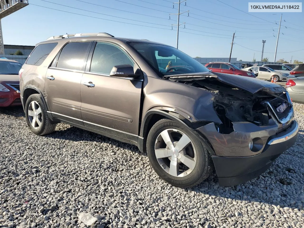 1GKLVMED9AJ118422 2010 GMC Acadia Slt-1