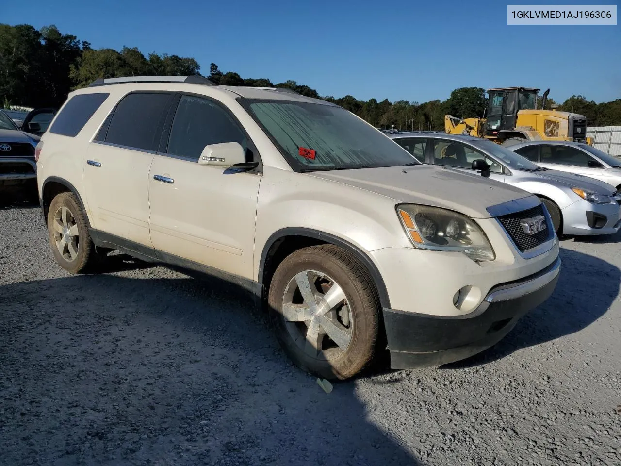 2010 GMC Acadia Slt-1 VIN: 1GKLVMED1AJ196306 Lot: 76012074