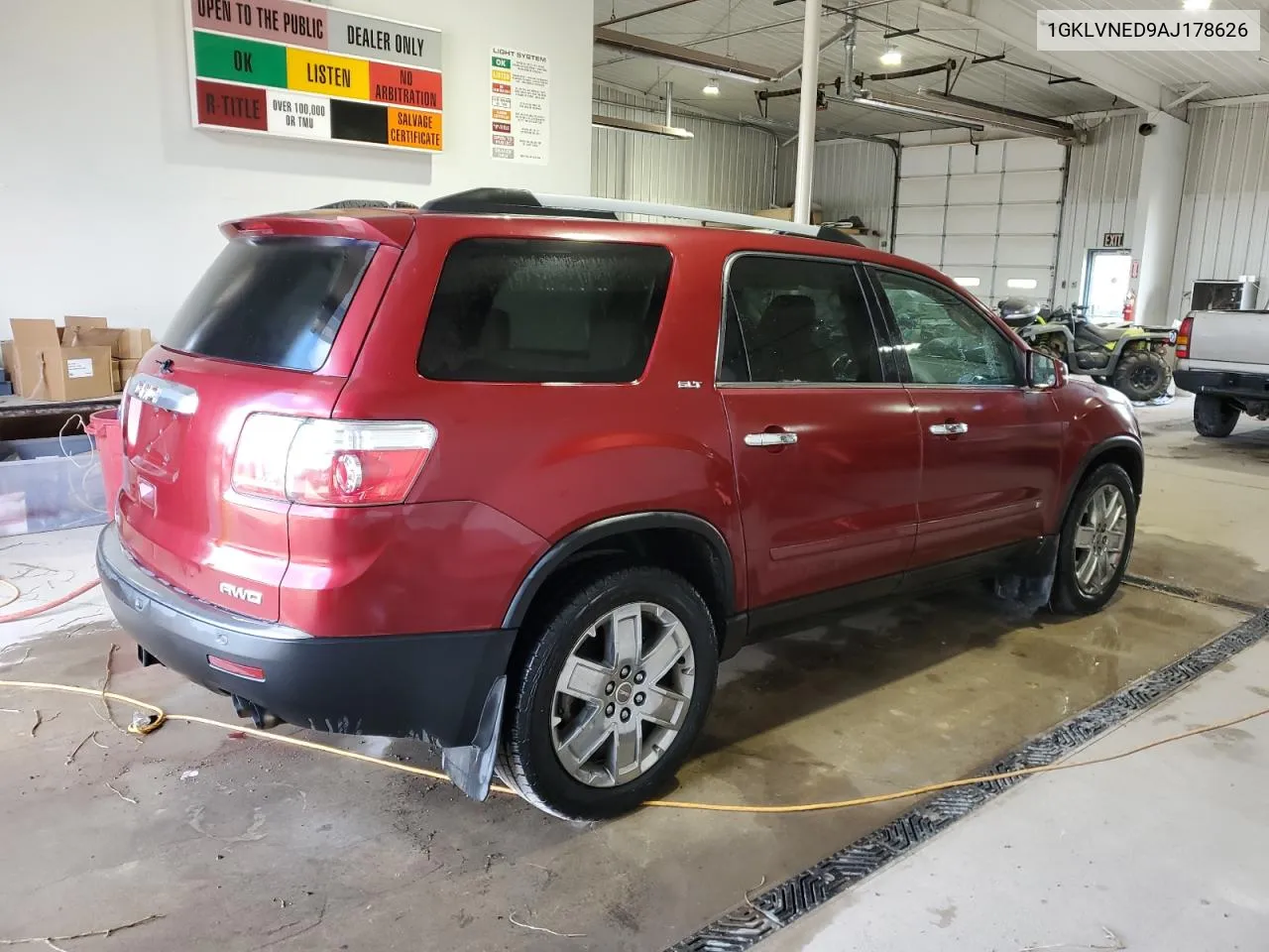 2010 GMC Acadia Slt-2 VIN: 1GKLVNED9AJ178626 Lot: 76185954