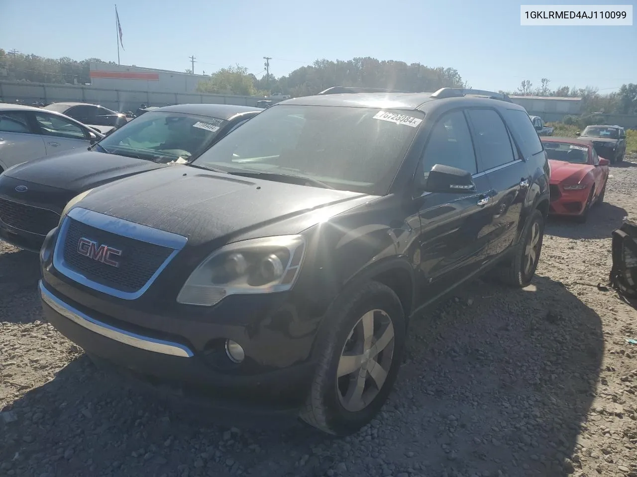 2010 GMC Acadia Slt-1 VIN: 1GKLRMED4AJ110099 Lot: 76726084