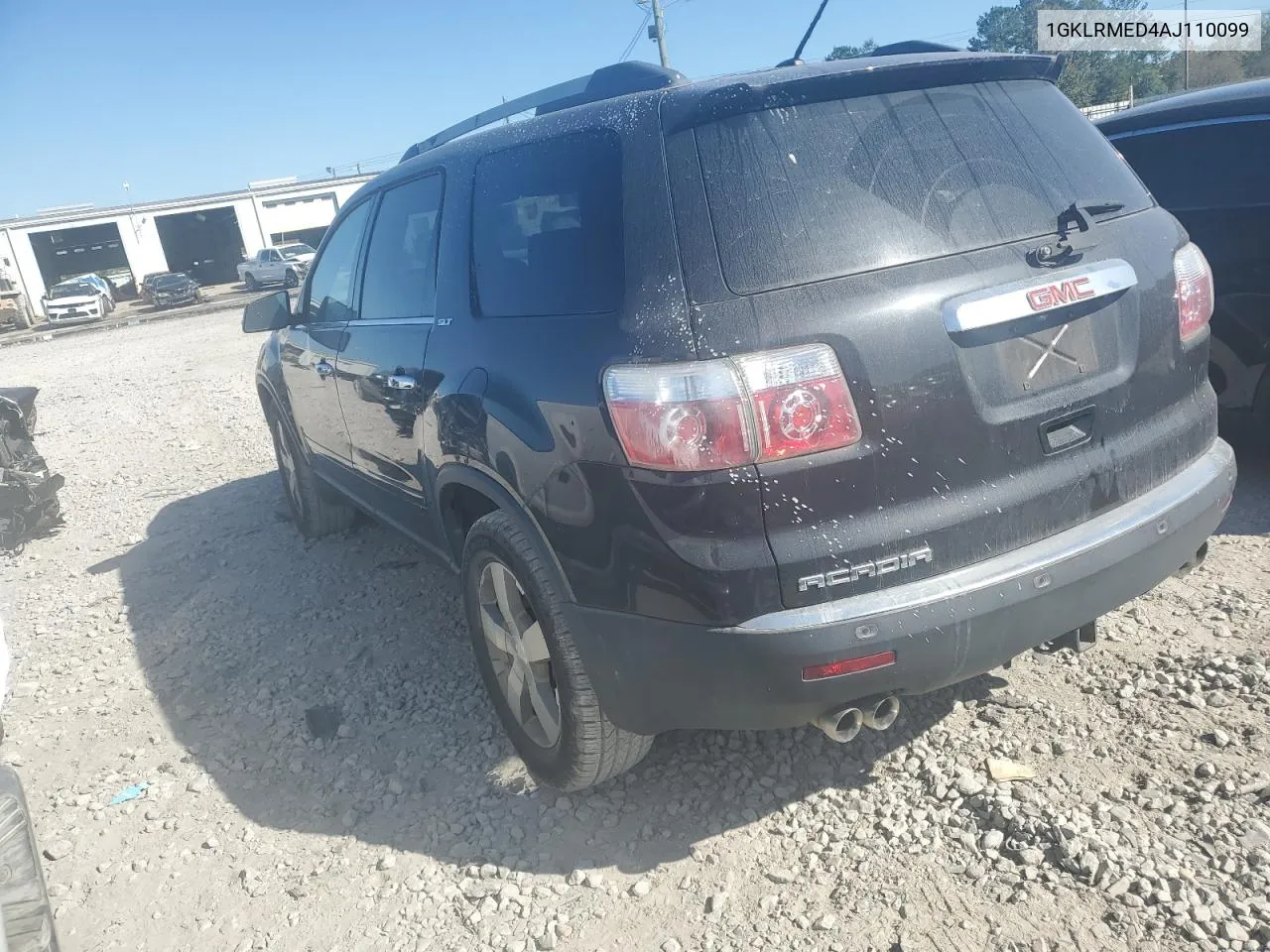 2010 GMC Acadia Slt-1 VIN: 1GKLRMED4AJ110099 Lot: 76726084