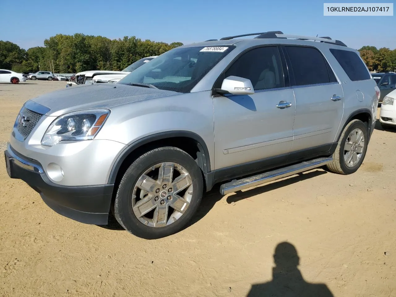 2010 GMC Acadia Slt-2 VIN: 1GKLRNED2AJ107417 Lot: 76878884