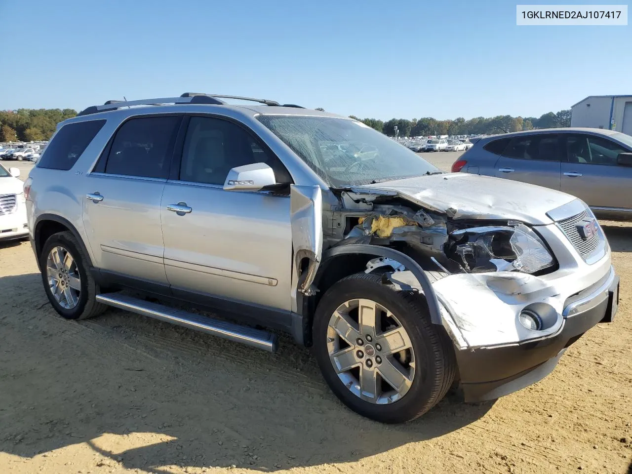 2010 GMC Acadia Slt-2 VIN: 1GKLRNED2AJ107417 Lot: 76878884