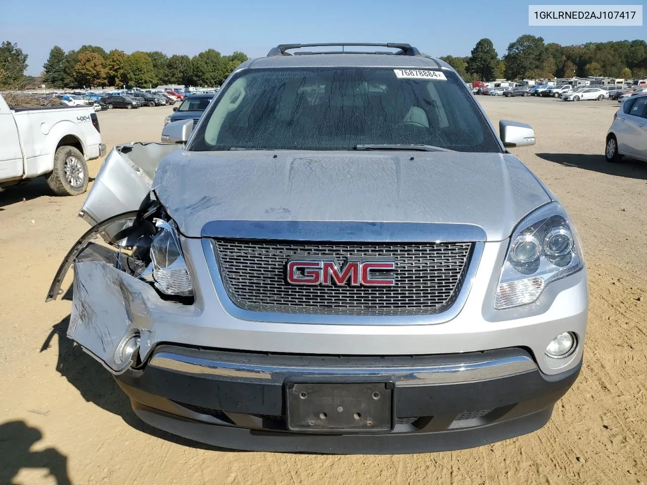 2010 GMC Acadia Slt-2 VIN: 1GKLRNED2AJ107417 Lot: 76878884