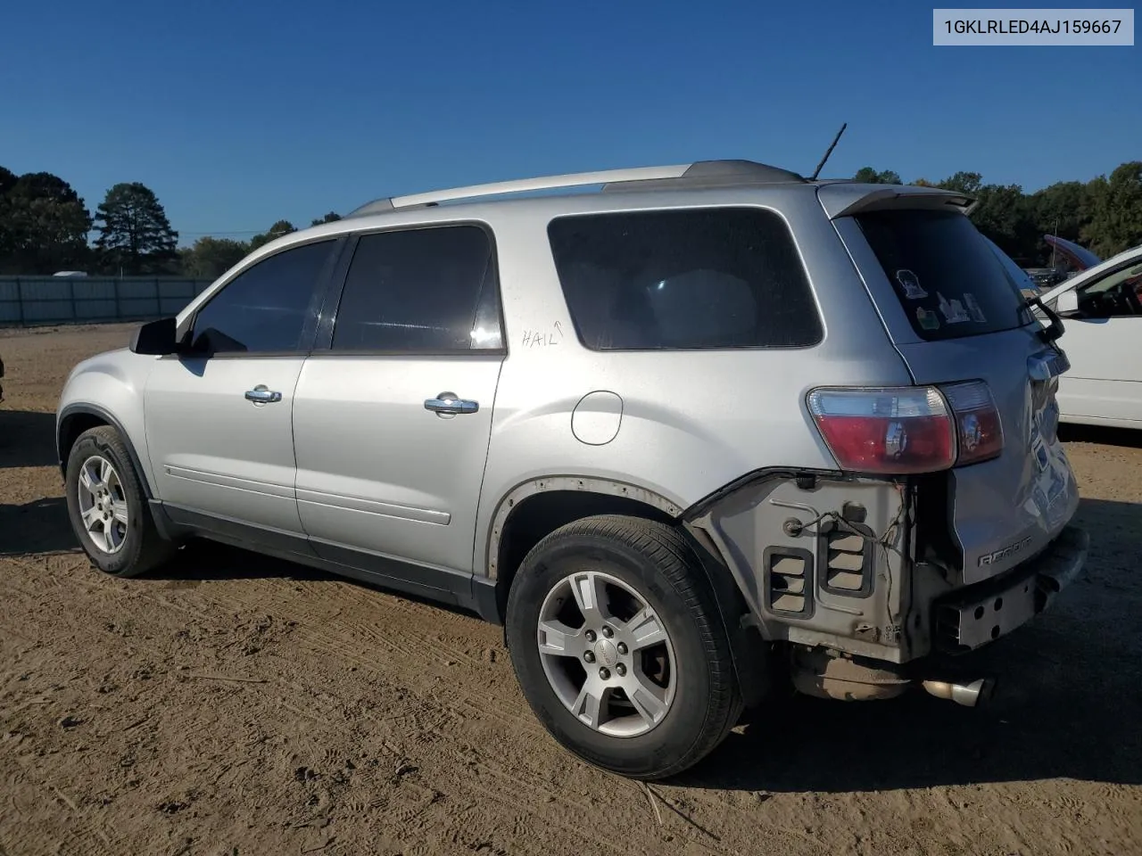 2010 GMC Acadia Sle VIN: 1GKLRLED4AJ159667 Lot: 77172864