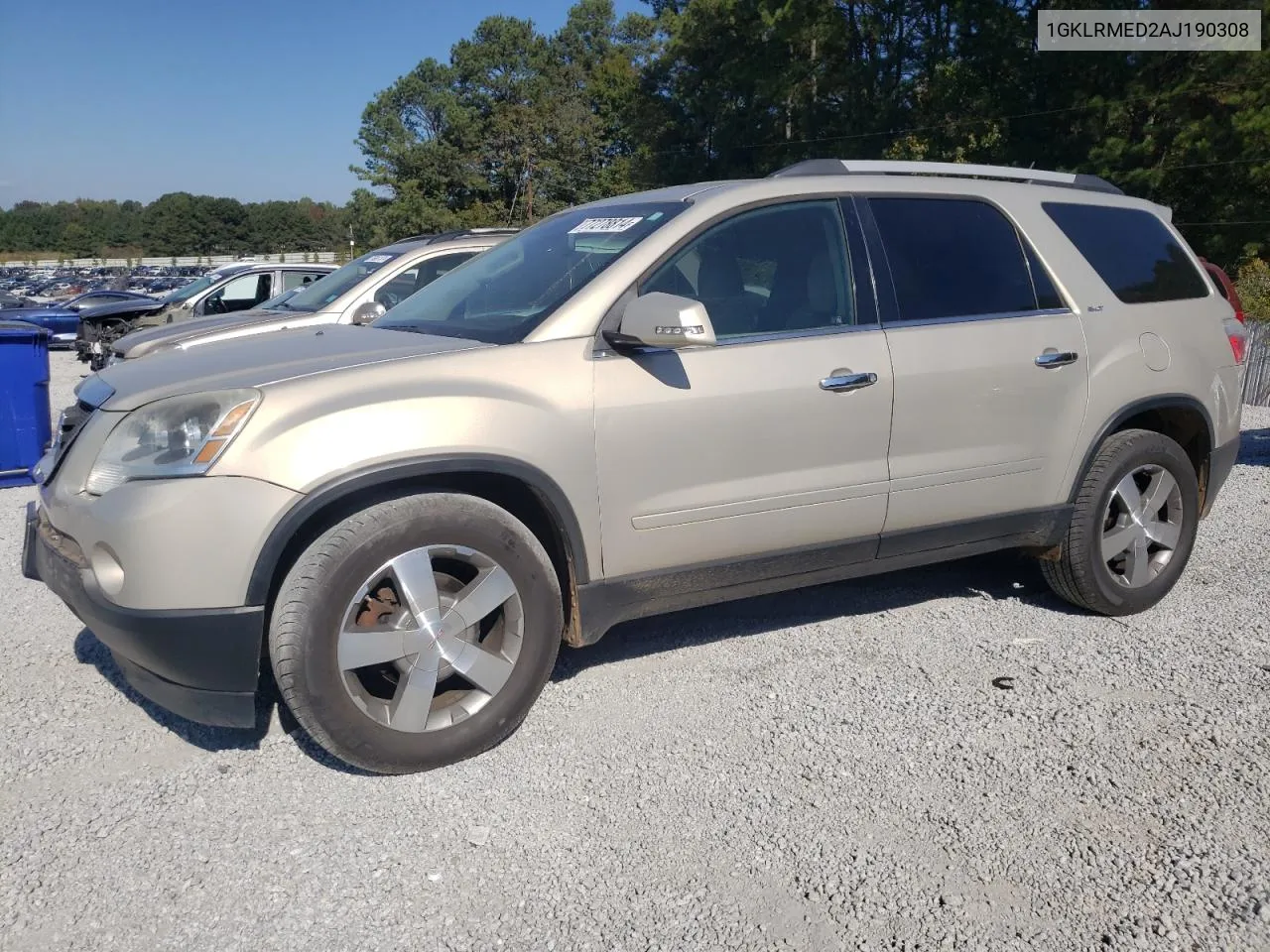 2010 GMC Acadia Slt-1 VIN: 1GKLRMED2AJ190308 Lot: 77278814