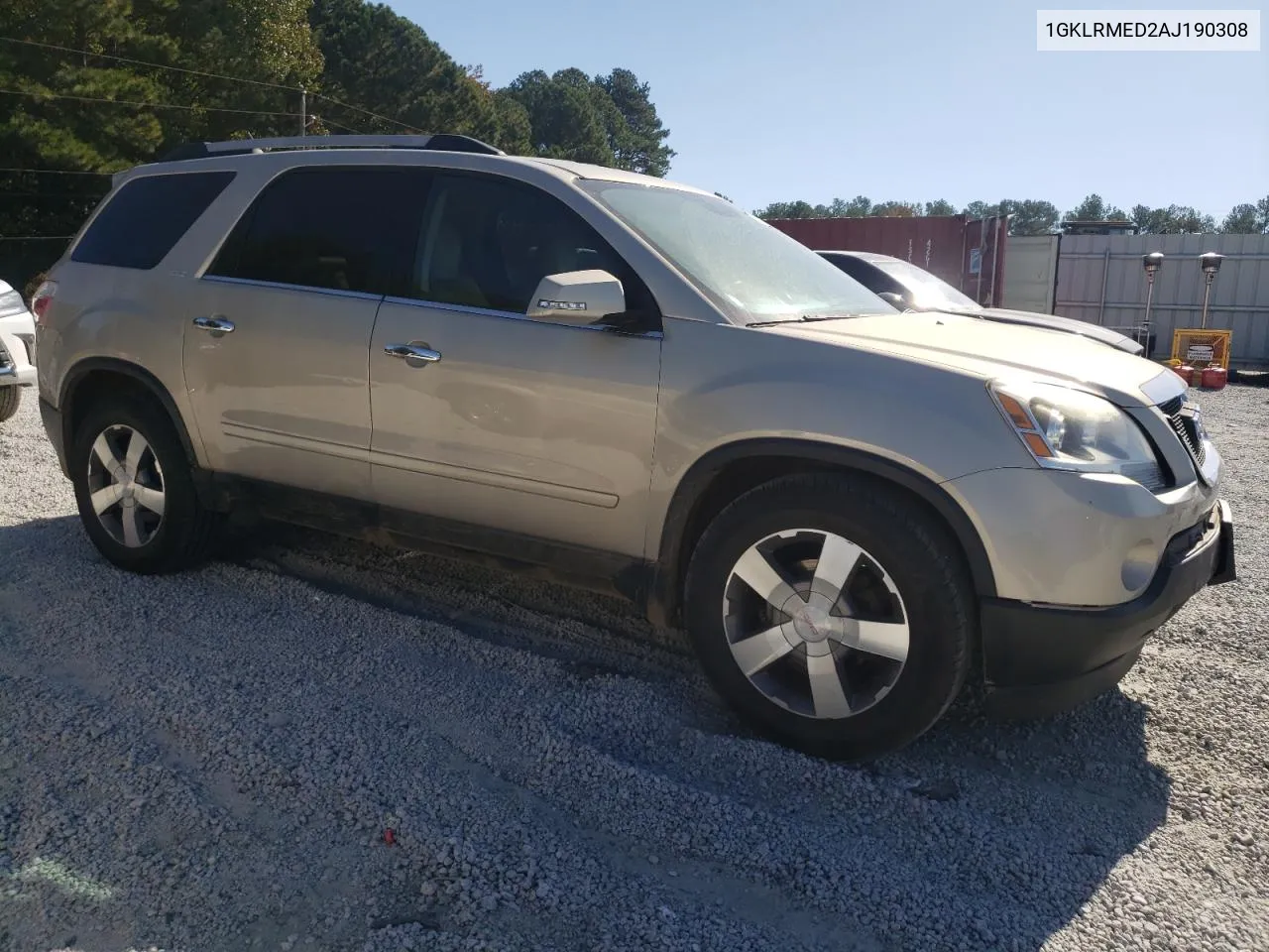 2010 GMC Acadia Slt-1 VIN: 1GKLRMED2AJ190308 Lot: 77278814