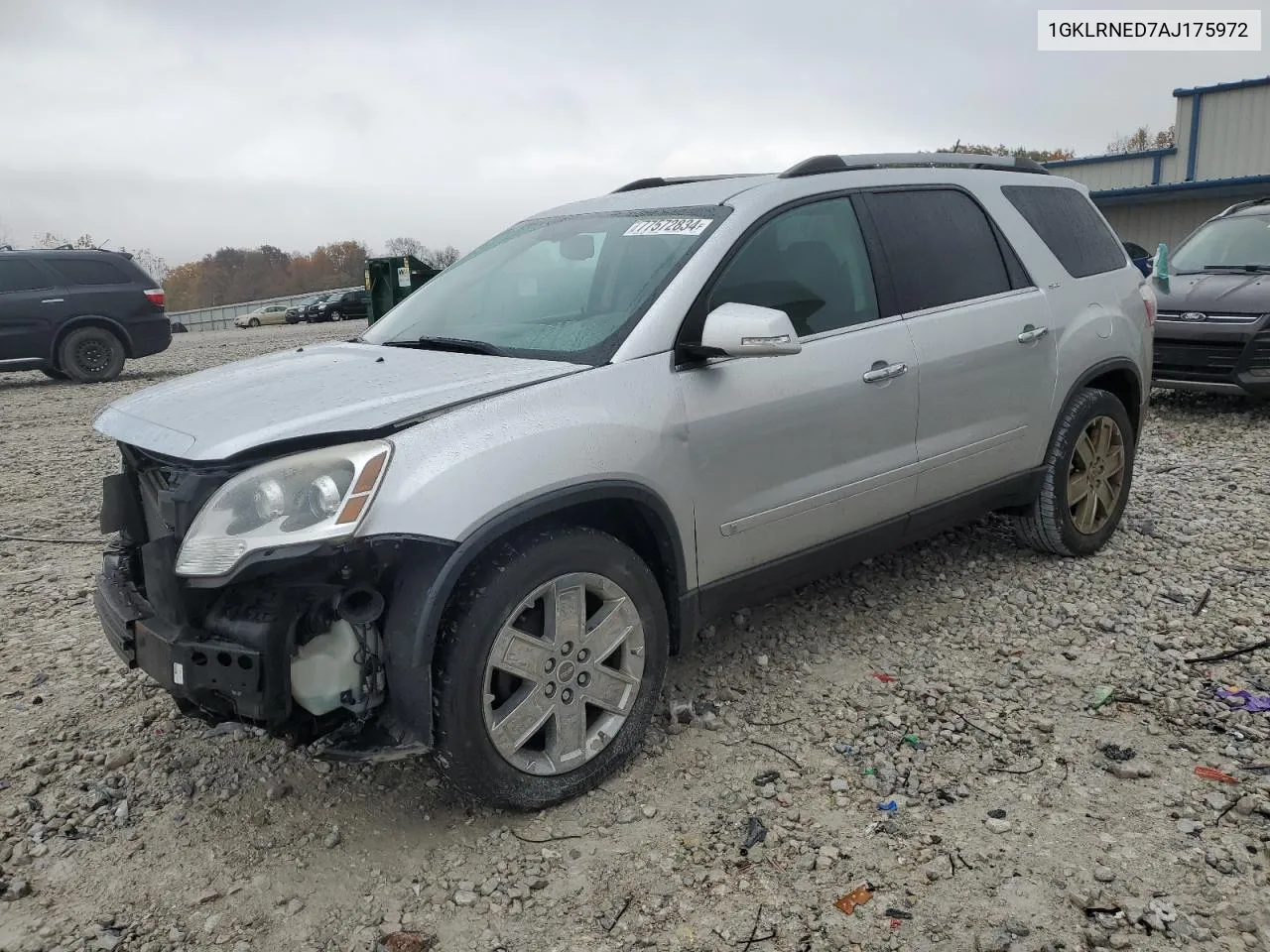 2010 GMC Acadia Slt-2 VIN: 1GKLRNED7AJ175972 Lot: 77572834