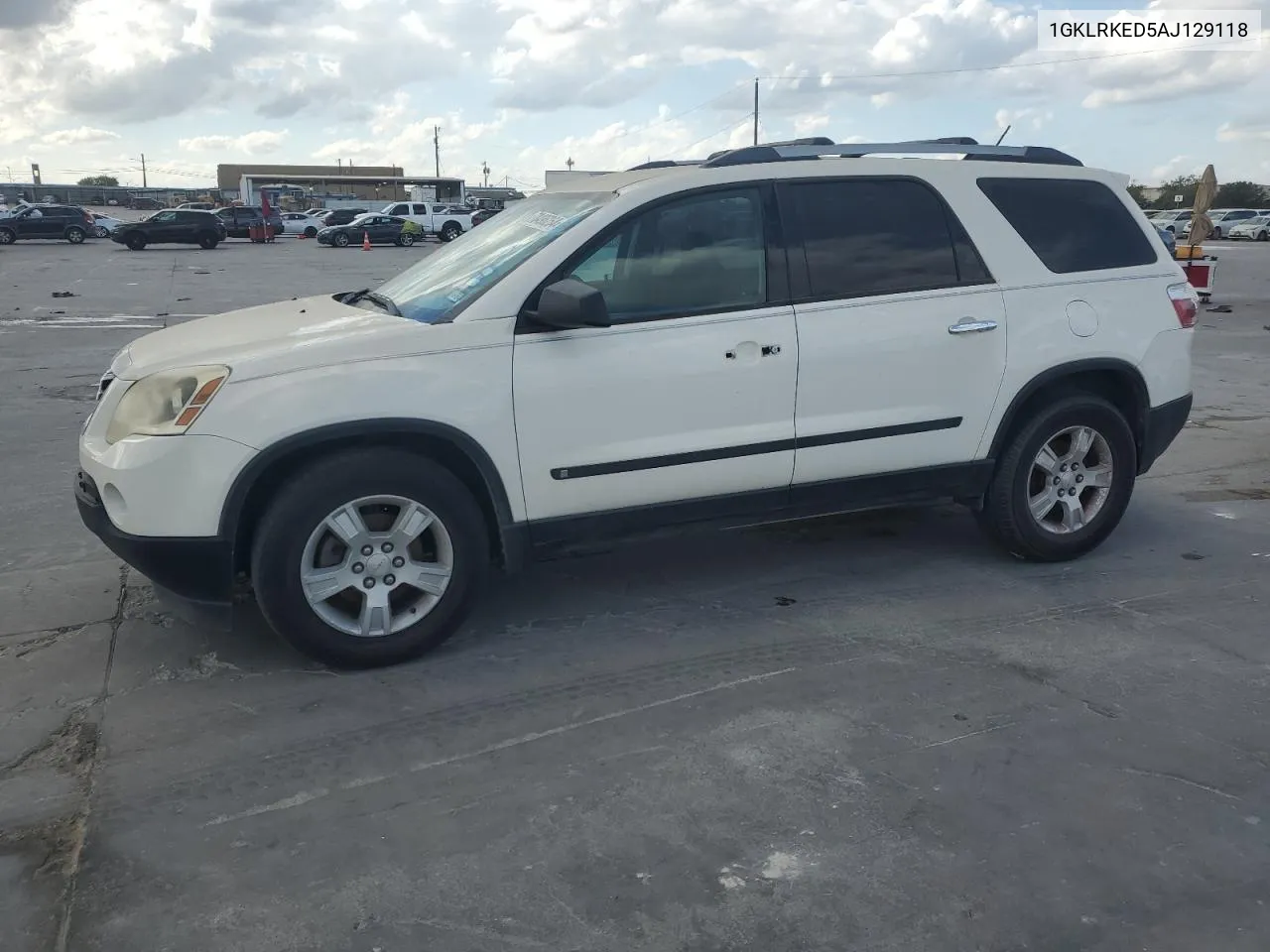 2010 GMC Acadia Sl VIN: 1GKLRKED5AJ129118 Lot: 78496264