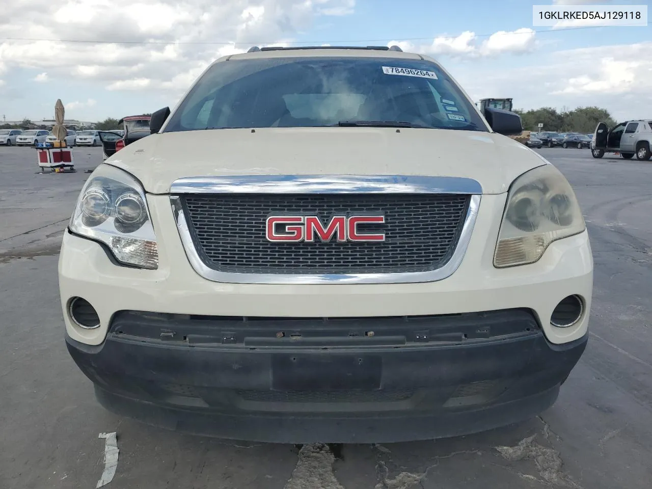 2010 GMC Acadia Sl VIN: 1GKLRKED5AJ129118 Lot: 78496264