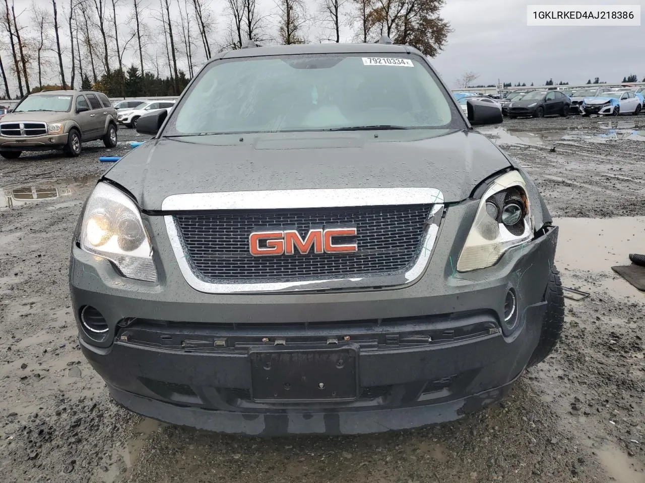 2010 GMC Acadia Sl VIN: 1GKLRKED4AJ218386 Lot: 79210334