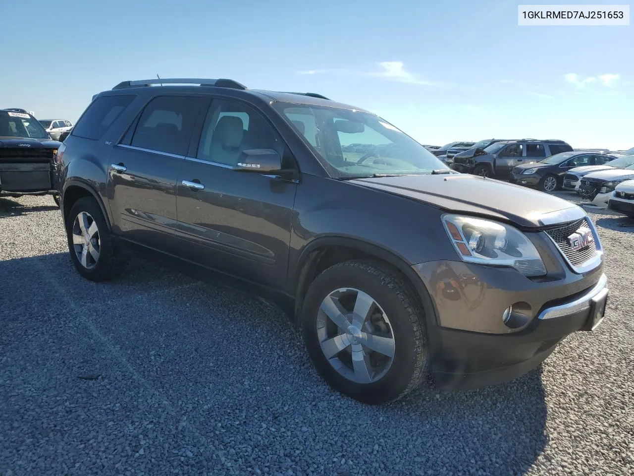 2010 GMC Acadia Slt-1 VIN: 1GKLRMED7AJ251653 Lot: 79276974