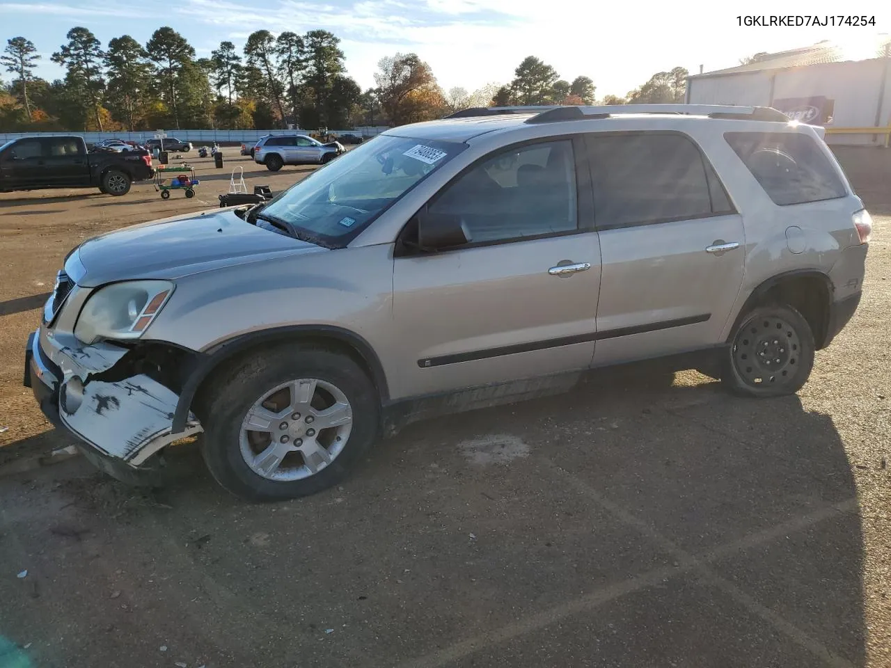 2010 GMC Acadia Sl VIN: 1GKLRKED7AJ174254 Lot: 79488853