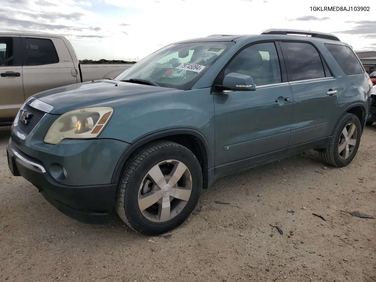 2010 GMC Acadia Slt-1 VIN: 1GKLRMED8AJ103902 Lot: 79745094