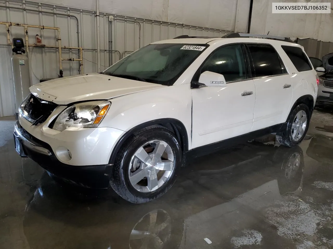 2011 GMC Acadia Slt-2 VIN: 1GKKVSED7BJ106352 Lot: 62321844