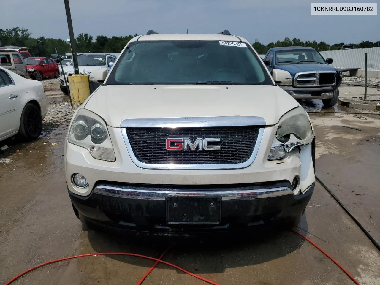 2011 GMC Acadia Slt-1 VIN: 1GKKRRED9BJ160782 Lot: 64229204