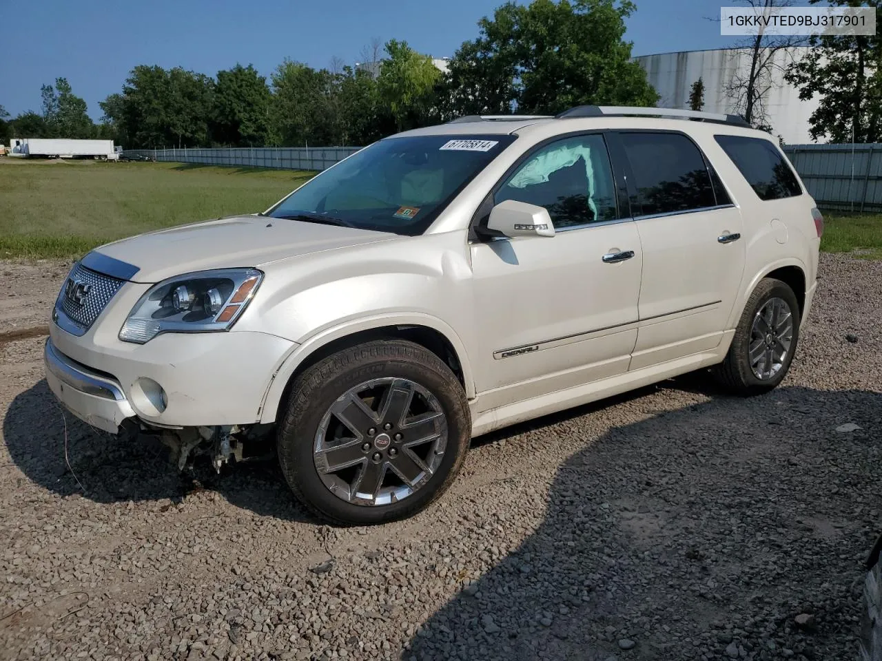 2011 GMC Acadia Denali VIN: 1GKKVTED9BJ317901 Lot: 67705814