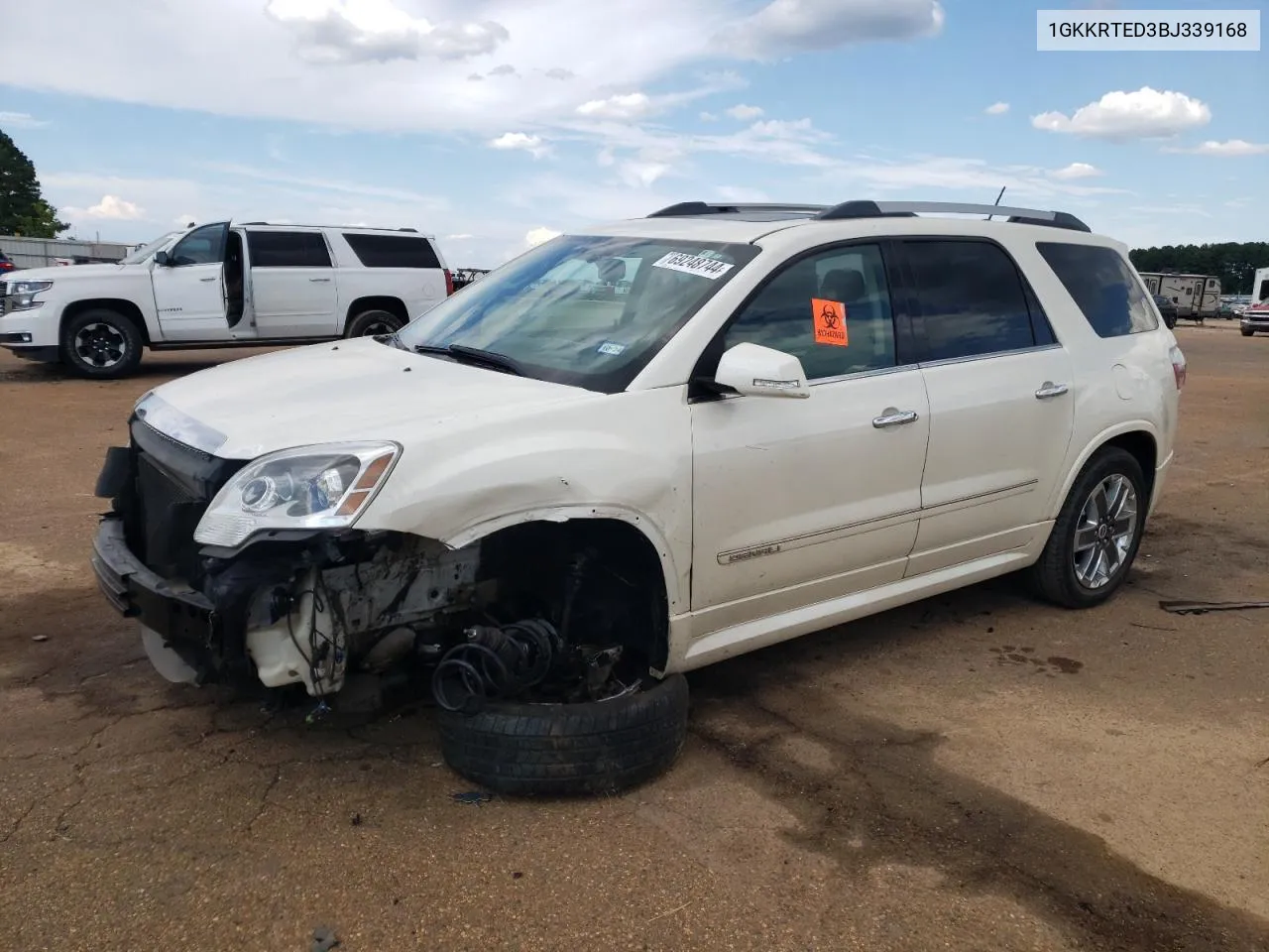 2011 GMC Acadia Denali VIN: 1GKKRTED3BJ339168 Lot: 69248744