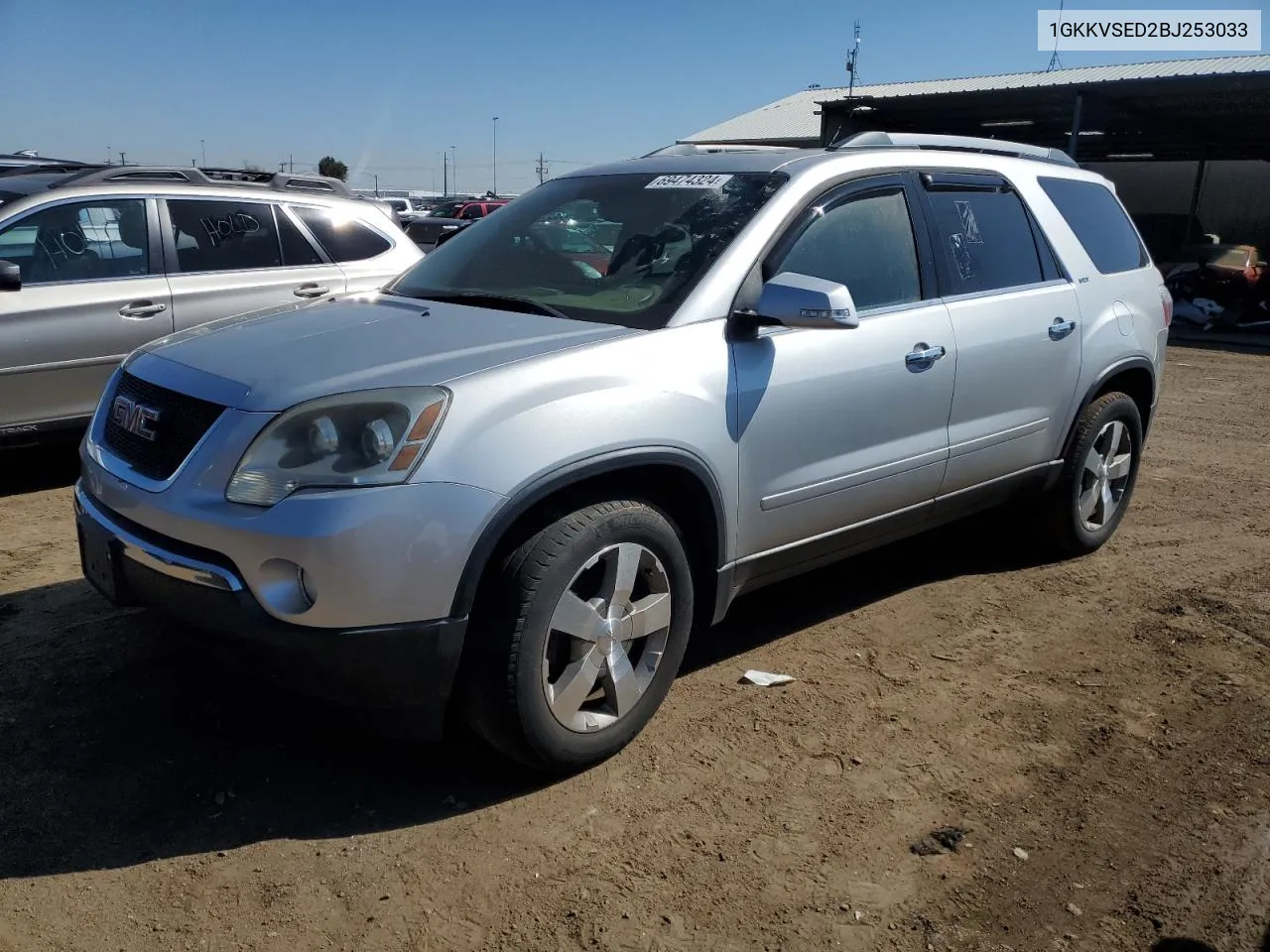 2011 GMC Acadia Slt-2 VIN: 1GKKVSED2BJ253033 Lot: 69474324