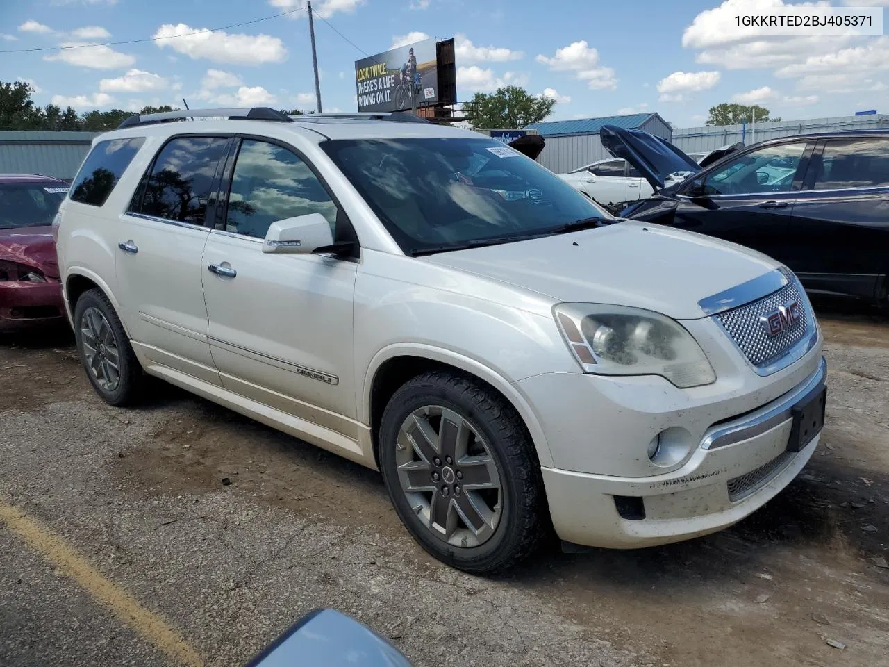 2011 GMC Acadia Denali VIN: 1GKKRTED2BJ405371 Lot: 69831874