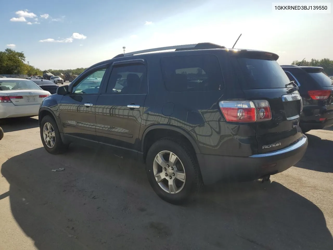 2011 GMC Acadia Sle VIN: 1GKKRNED3BJ139550 Lot: 70143064