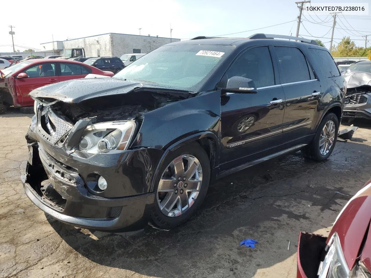 2011 GMC Acadia Denali VIN: 1GKKVTED7BJ238016 Lot: 70921464