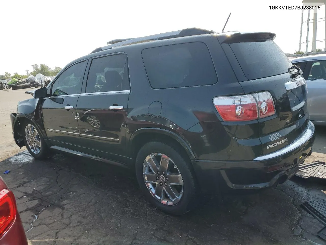 2011 GMC Acadia Denali VIN: 1GKKVTED7BJ238016 Lot: 70921464