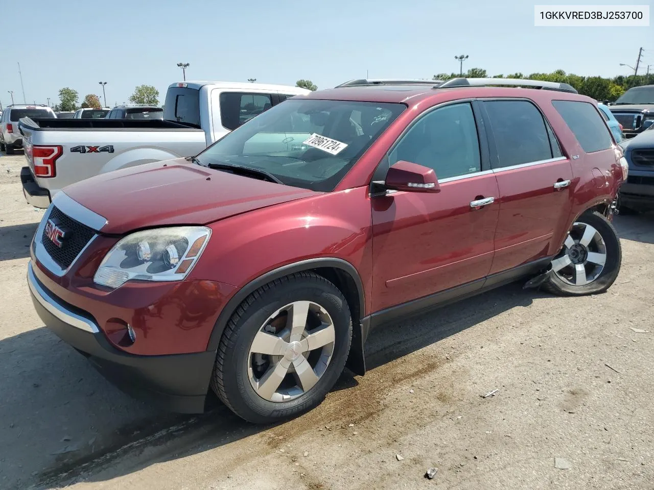 2011 GMC Acadia Slt-1 VIN: 1GKKVRED3BJ253700 Lot: 70961724