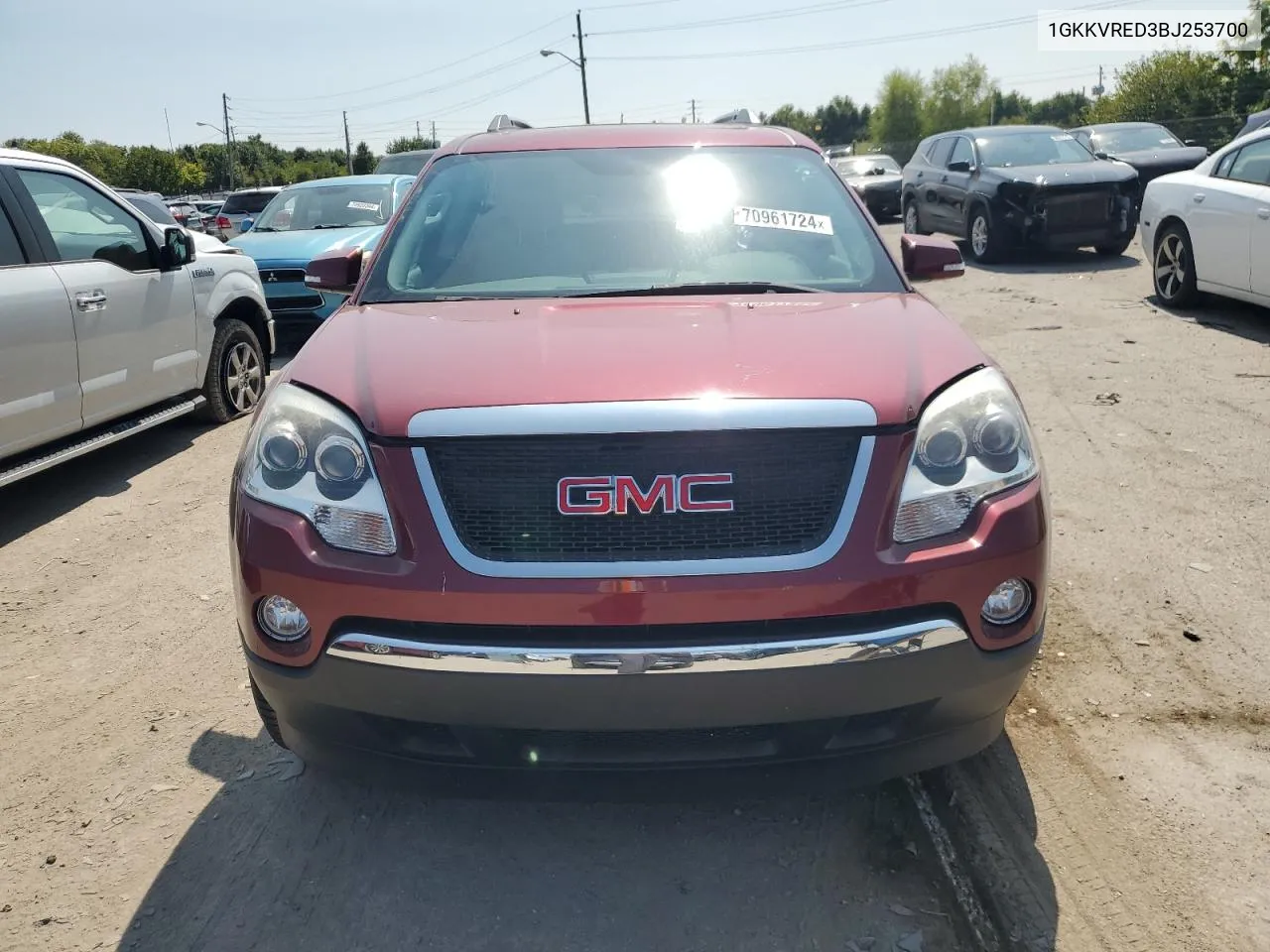 2011 GMC Acadia Slt-1 VIN: 1GKKVRED3BJ253700 Lot: 70961724