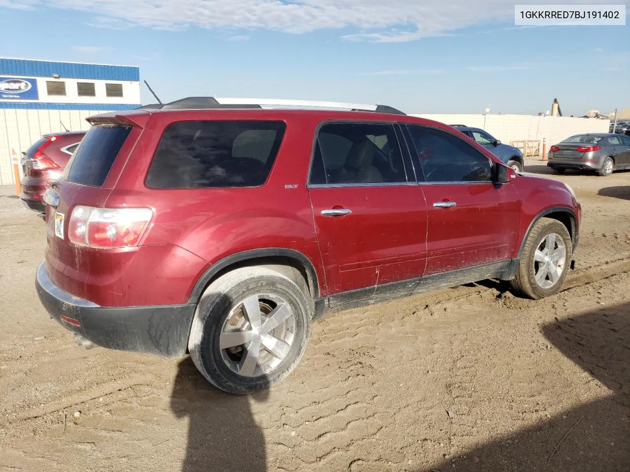 2011 GMC Acadia Slt-1 VIN: 1GKKRRED7BJ191402 Lot: 71763854