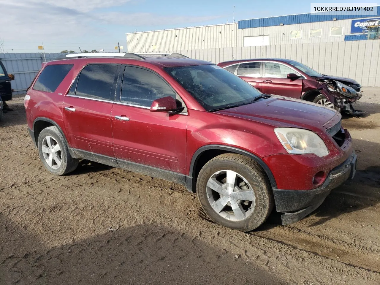 2011 GMC Acadia Slt-1 VIN: 1GKKRRED7BJ191402 Lot: 71763854