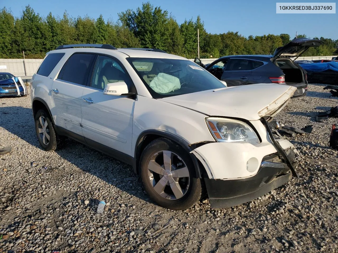 2011 GMC Acadia Slt-2 VIN: 1GKKRSED3BJ337690 Lot: 72271244