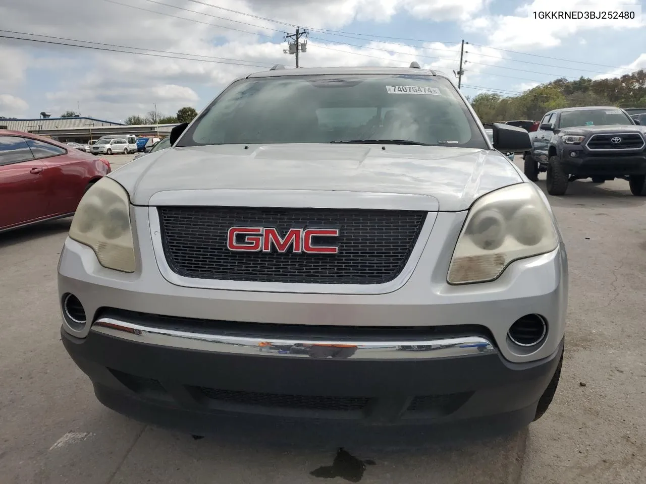 2011 GMC Acadia Sle VIN: 1GKKRNED3BJ252480 Lot: 74075474