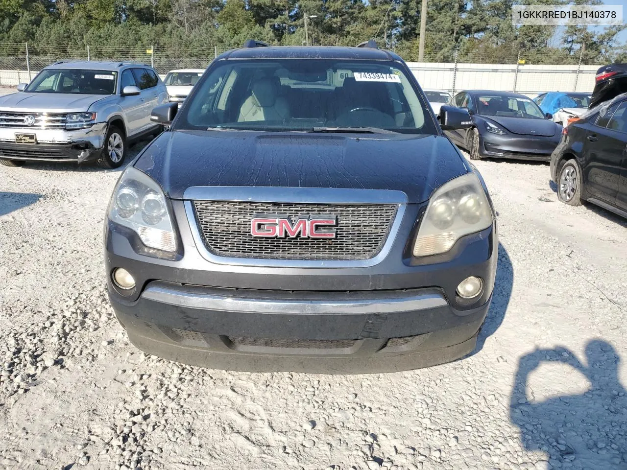 2011 GMC Acadia Slt-1 VIN: 1GKKRRED1BJ140378 Lot: 74339474