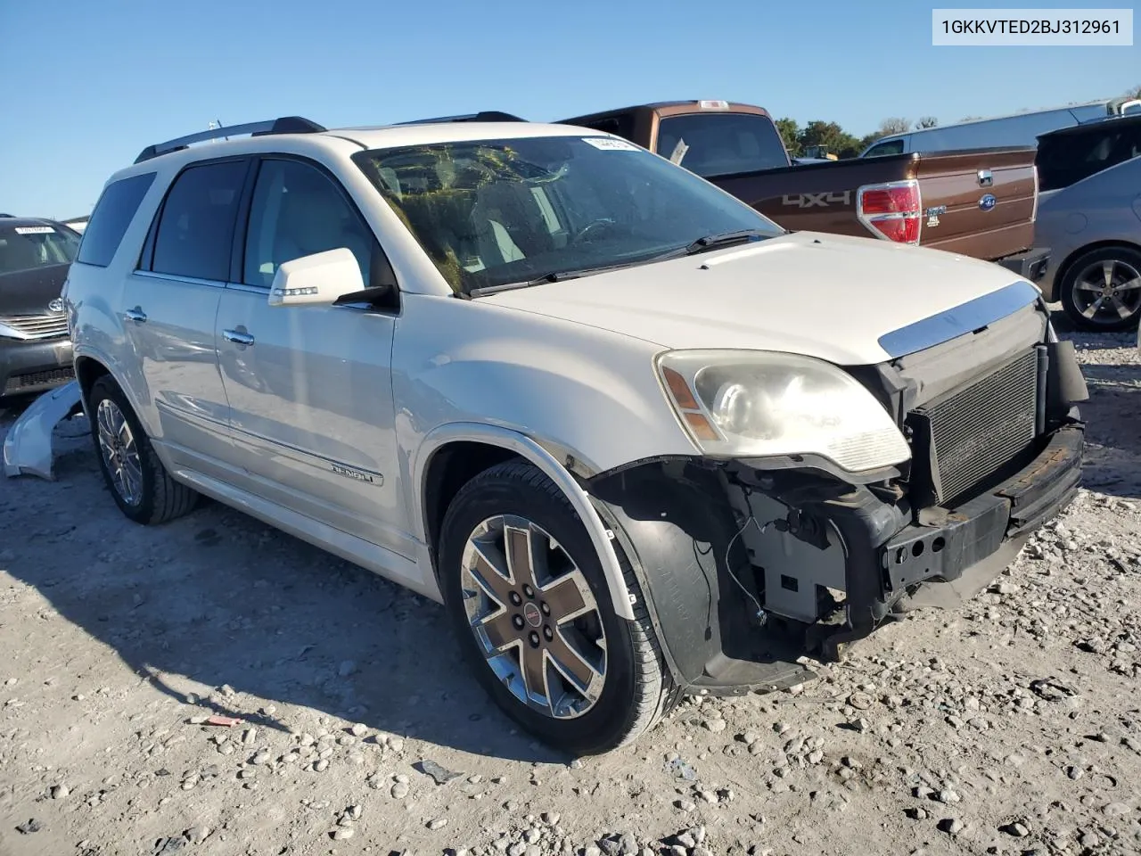 2011 GMC Acadia Denali VIN: 1GKKVTED2BJ312961 Lot: 74466764