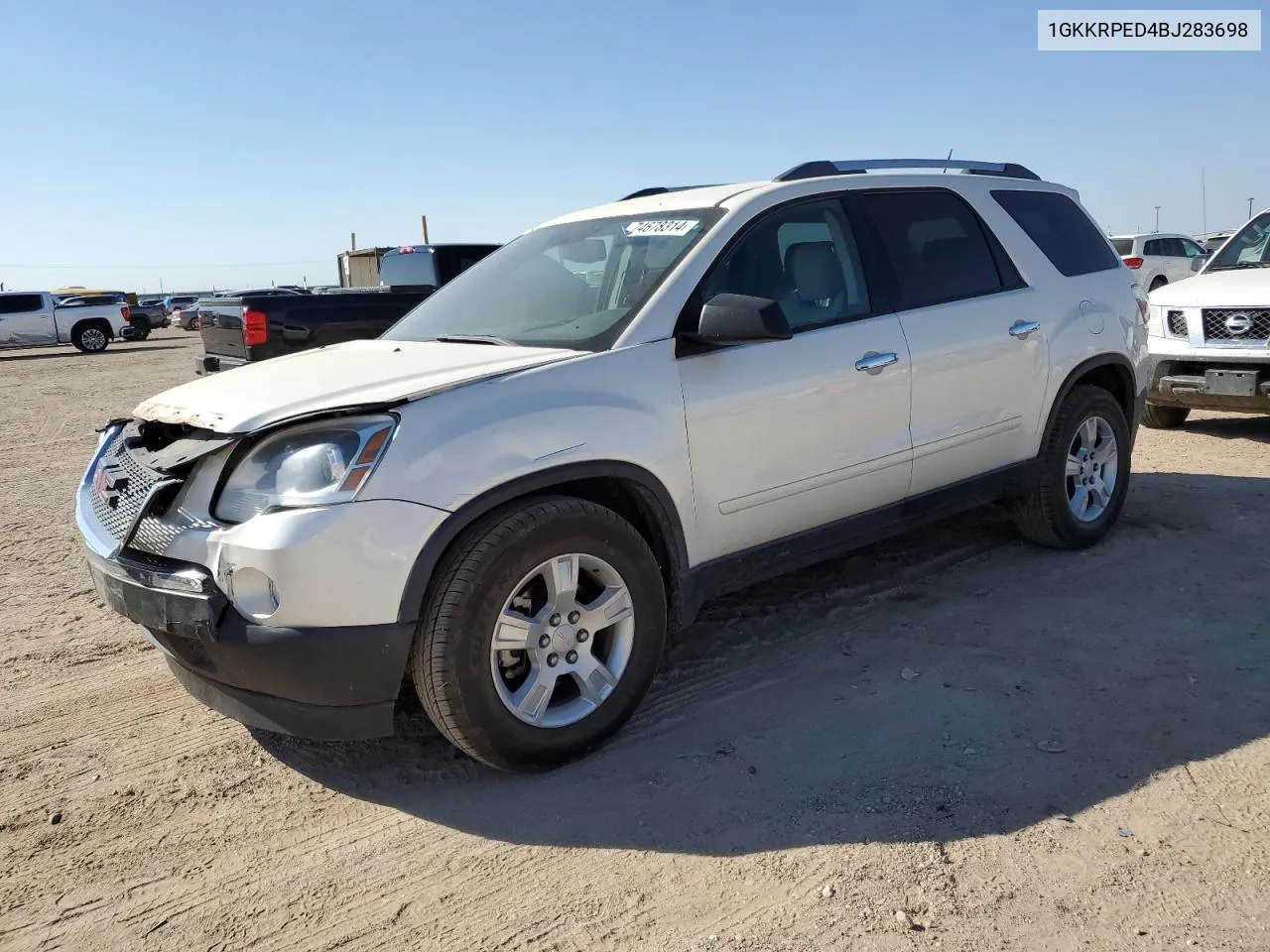 2011 GMC Acadia Sle VIN: 1GKKRPED4BJ283698 Lot: 74678314