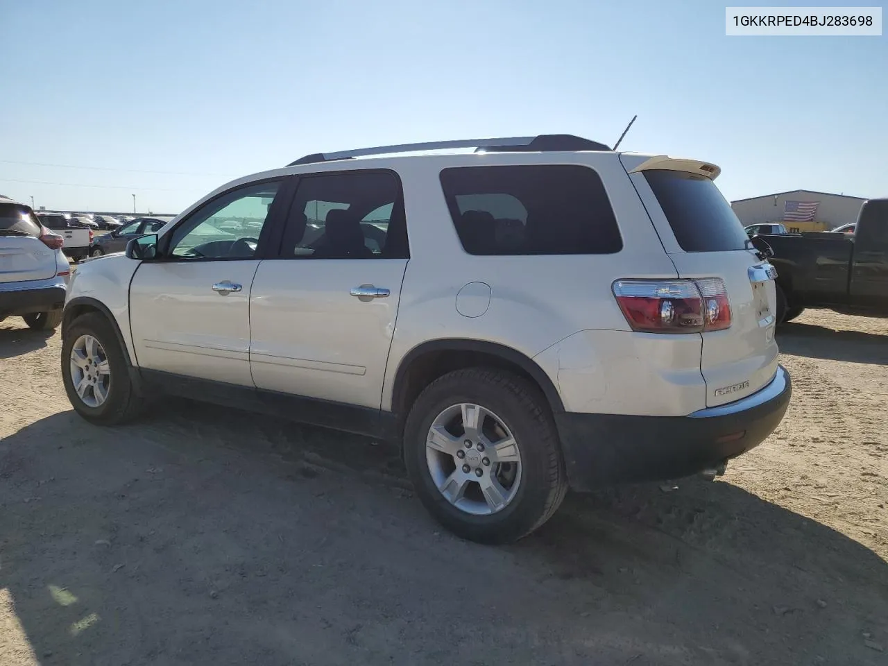 2011 GMC Acadia Sle VIN: 1GKKRPED4BJ283698 Lot: 74678314